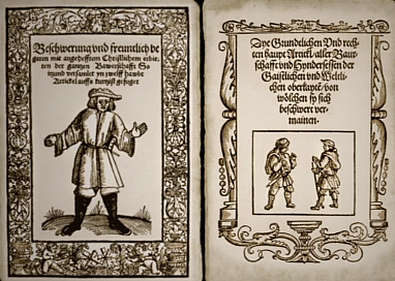Die "Zwölf Artikel" - Manifest der Bauern zu Beginn ihres Aufstands in 1520er Jahren