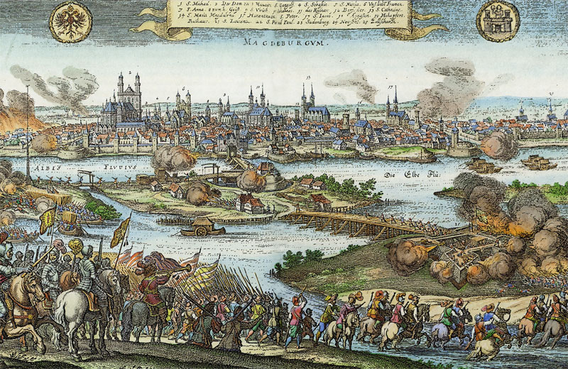 Einnahme der Vorstädte durch die kaiserlichen Truppen im April 1631