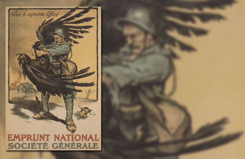 Pour le suprême Effort. Emprunt National. Société Générale, Frankreich 1918