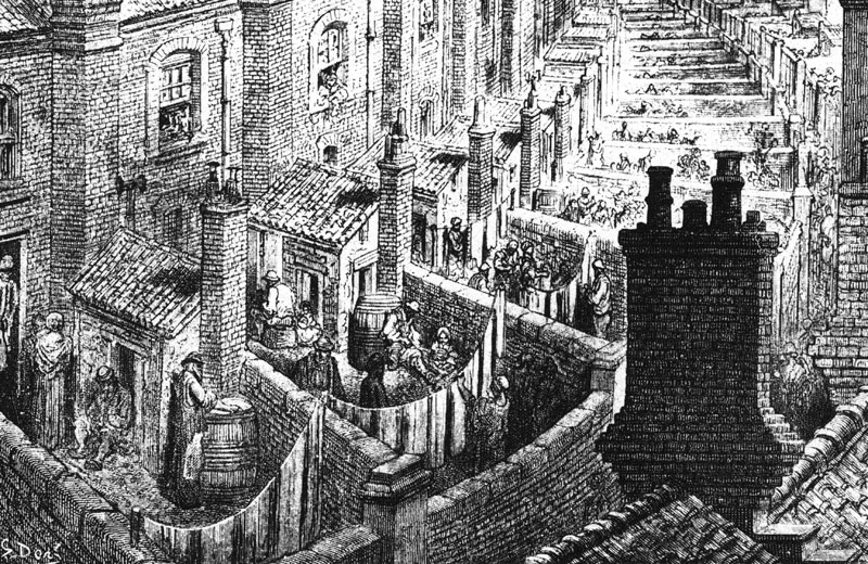 Elendsquartiere in London, Gustave Doré 1872